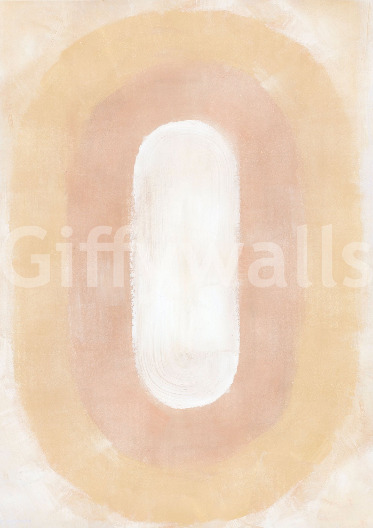 Warm beige and blush abstract desert wall décor


