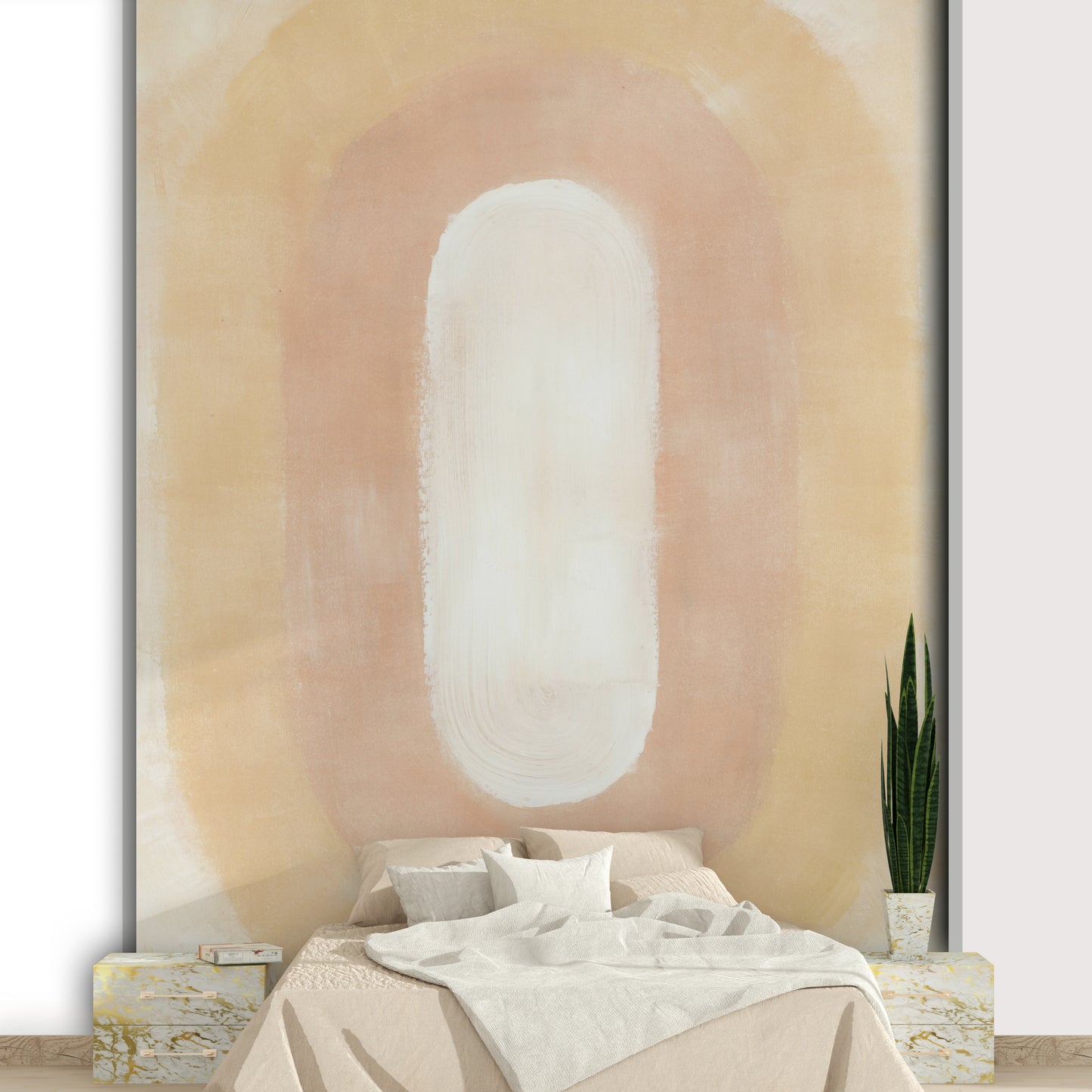 Blended pastel desert haze wallpaper design

