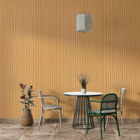 Subtle desert line mural for modern walls

