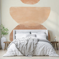 Warm sunset wall mural design

