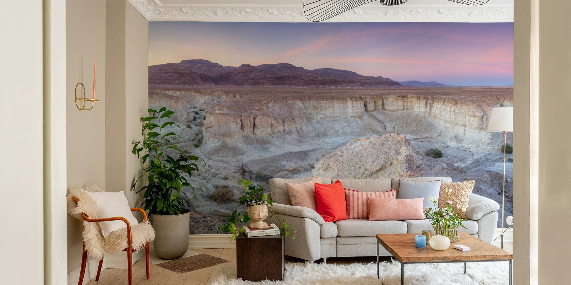 A classic desert landscape wallpaper for walls.

