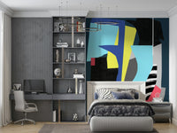 A classic abstract block wallpaper for walls.