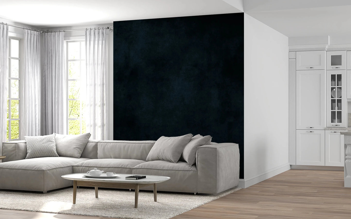 Dirty Paper - Midnight Wall Mural