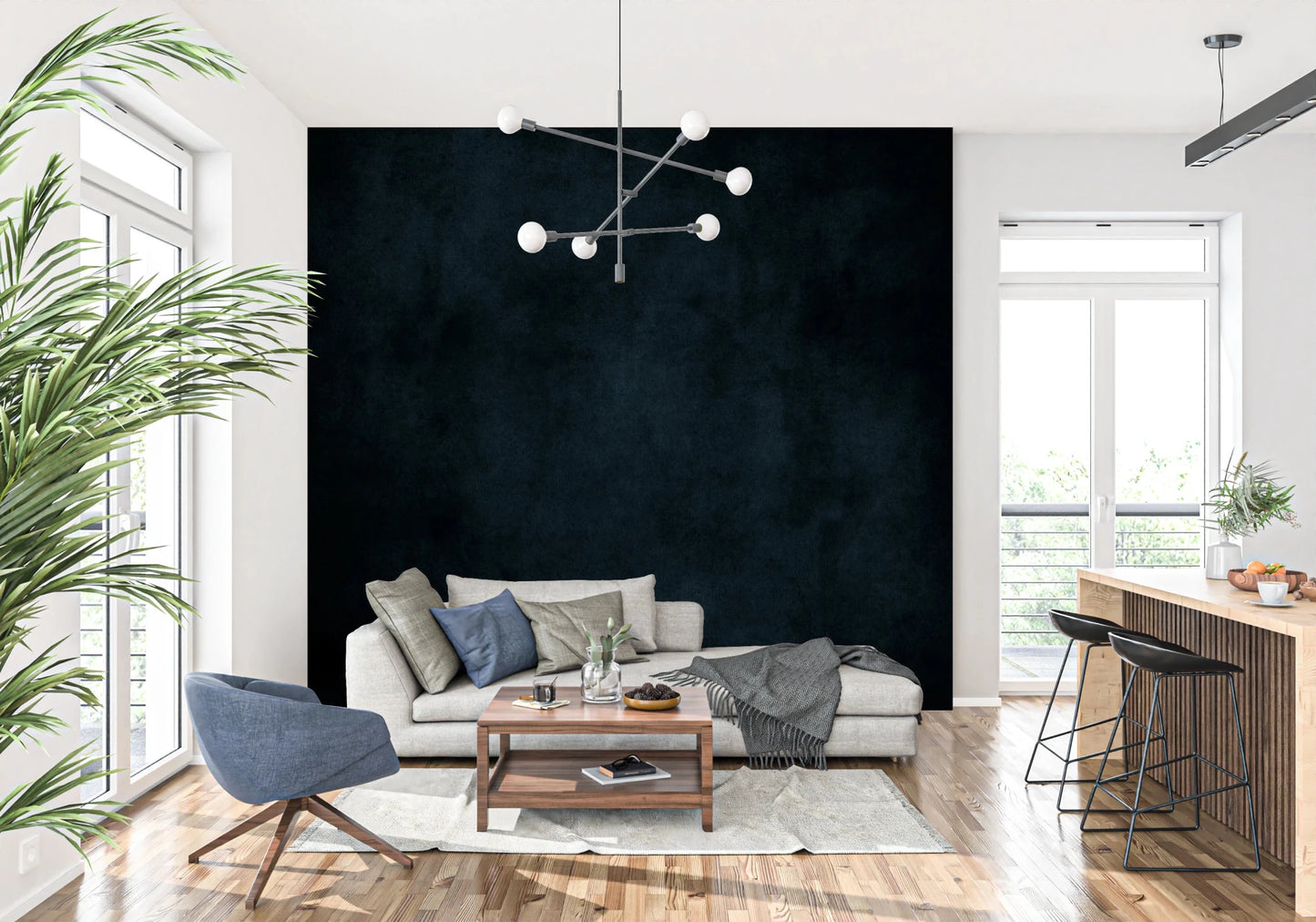Dirty Paper - Midnight Wall Mural
