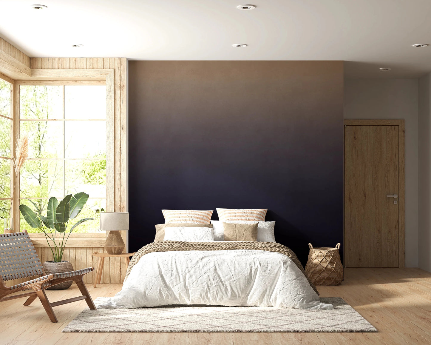 Dirty Paper - Ombre Dusk Wall Mural