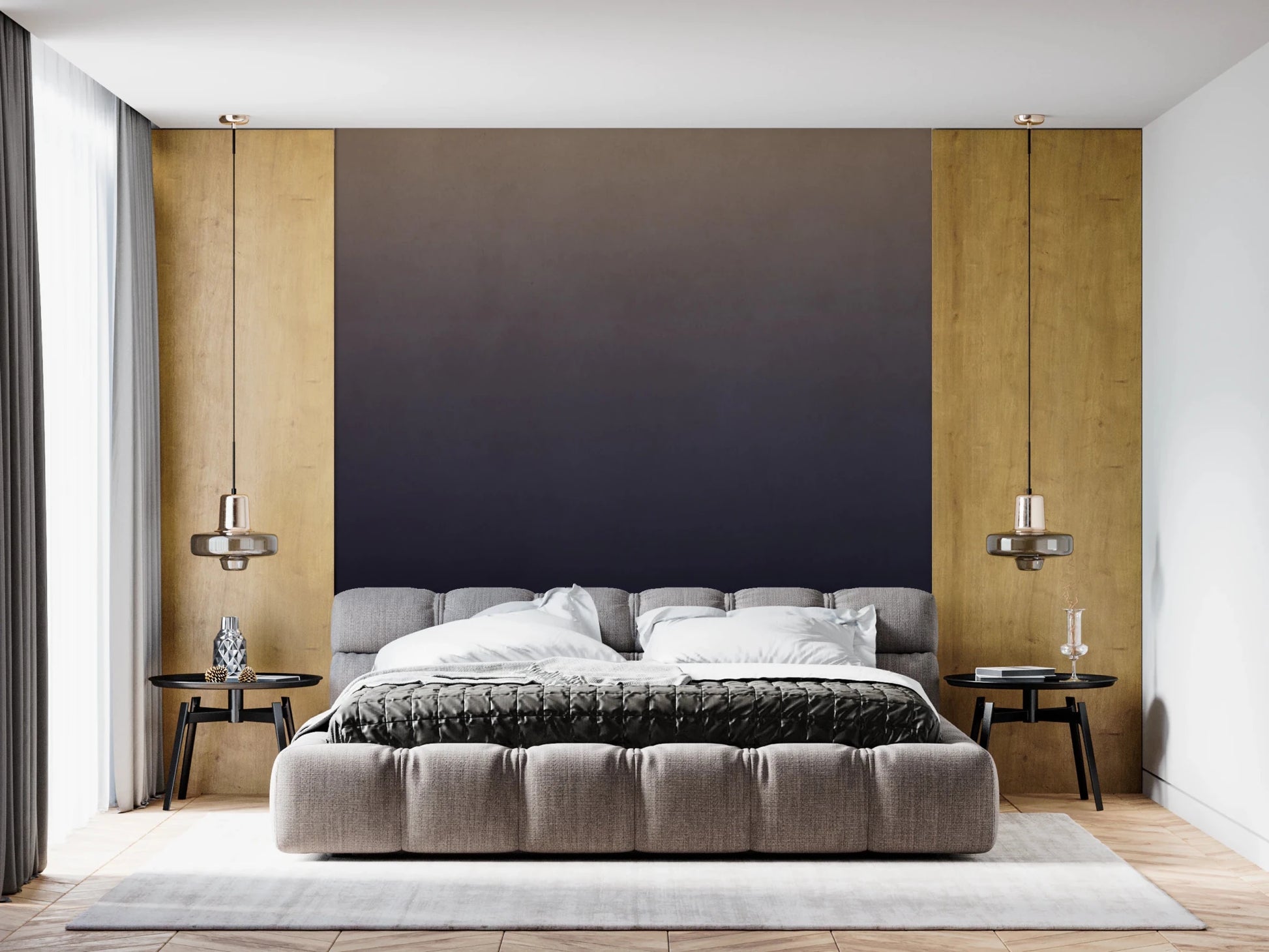 Dirty Paper - Ombre Dusk Wall Mural