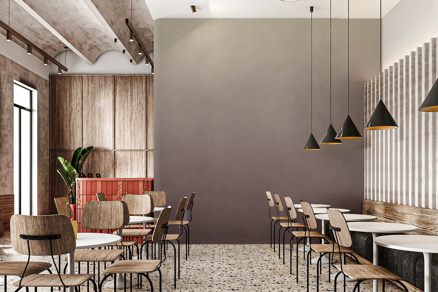 Dirty Paper - Ombre Lilac Wall Mural