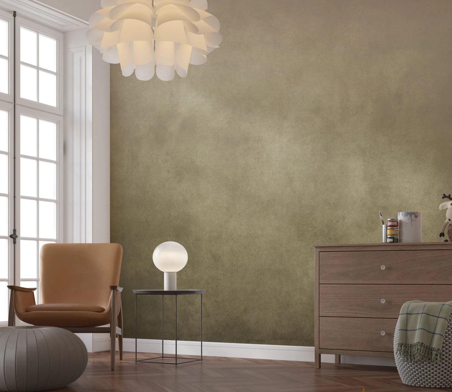 Dirty Paper - Ombre Tobacco Wall Mural