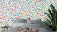 Minimal tiny flower wallpaper for soft interiors

