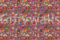 Hindu pantheon tapestry Divine Indian Pantheon wall mural layout