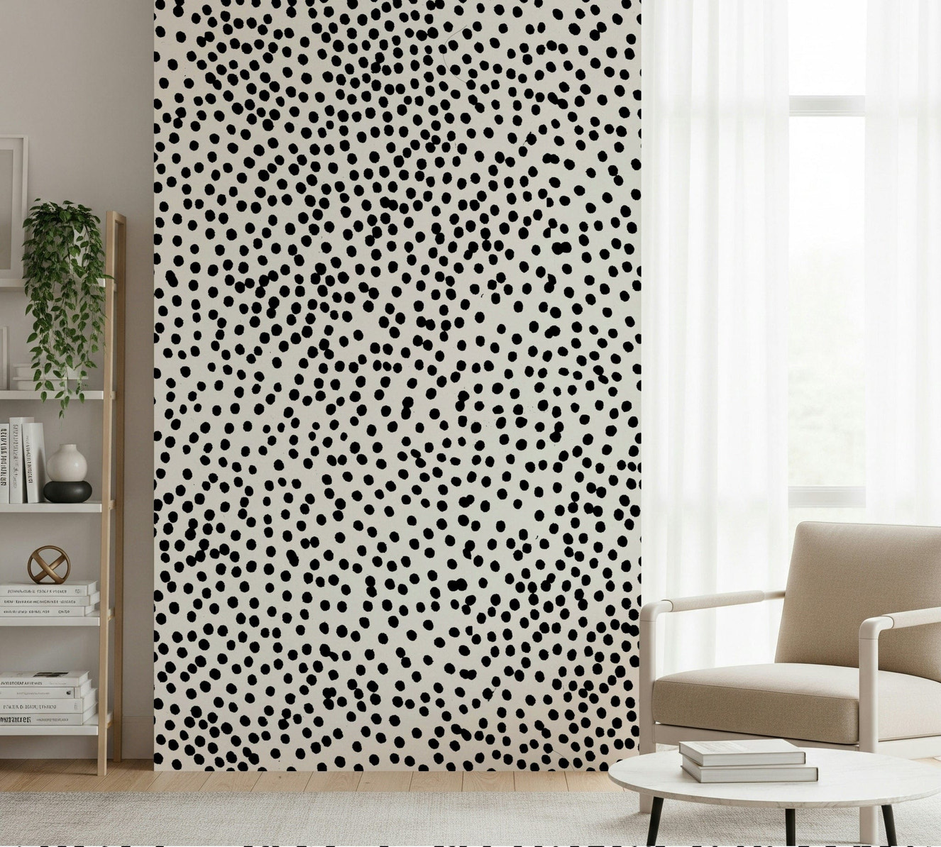 Playful dotted pattern in vibrant colors, Dotted Delight wall mural