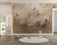 Dragonflies over tranquil water design
