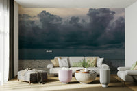 A classic ocean wallpaper for walls with a coastal theme.

