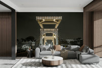 The scene has a romantic, dramatic, and classic European cityscape feel.

