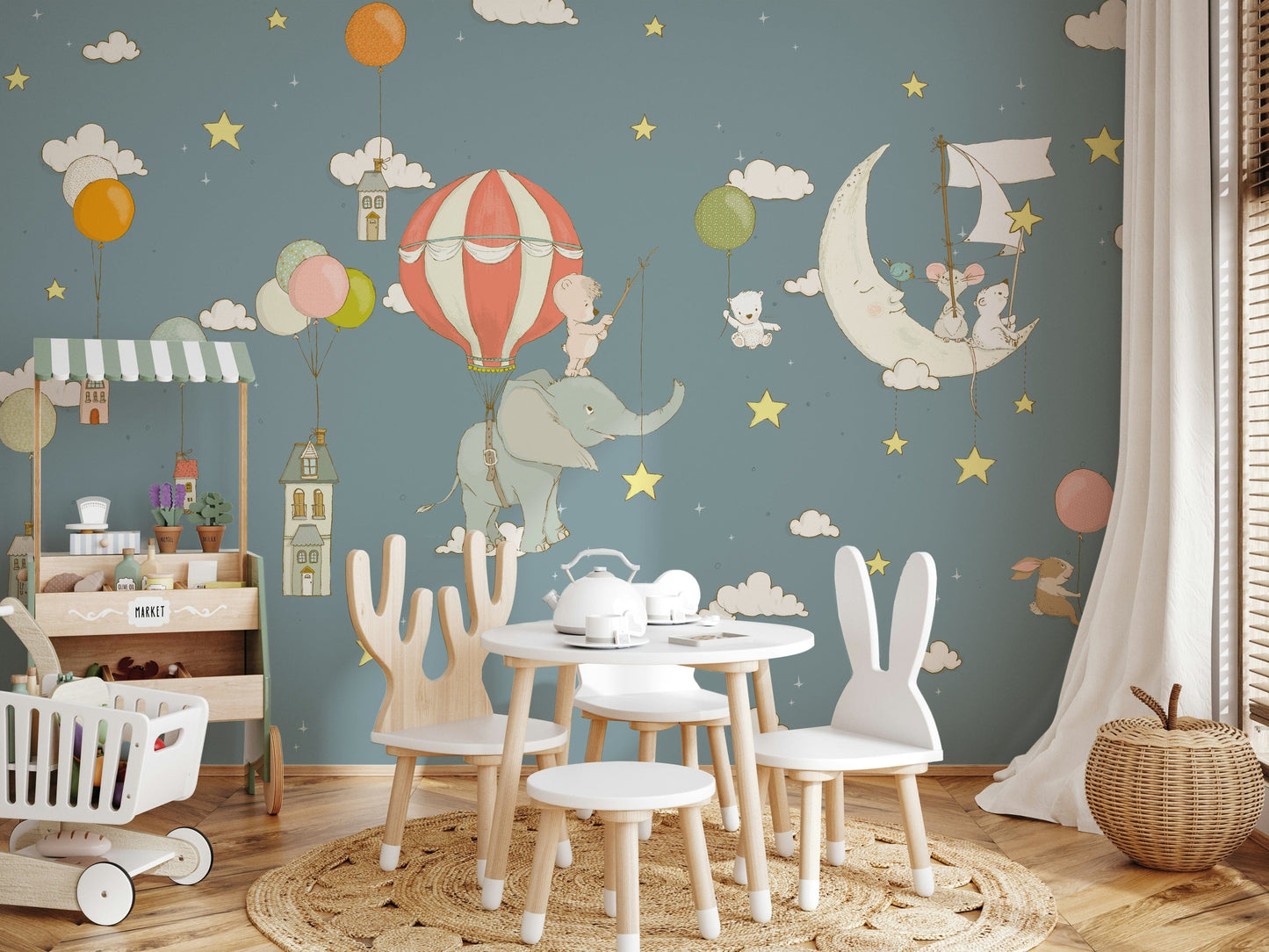 Dreamy Sky Friends Wall Mural -2759471