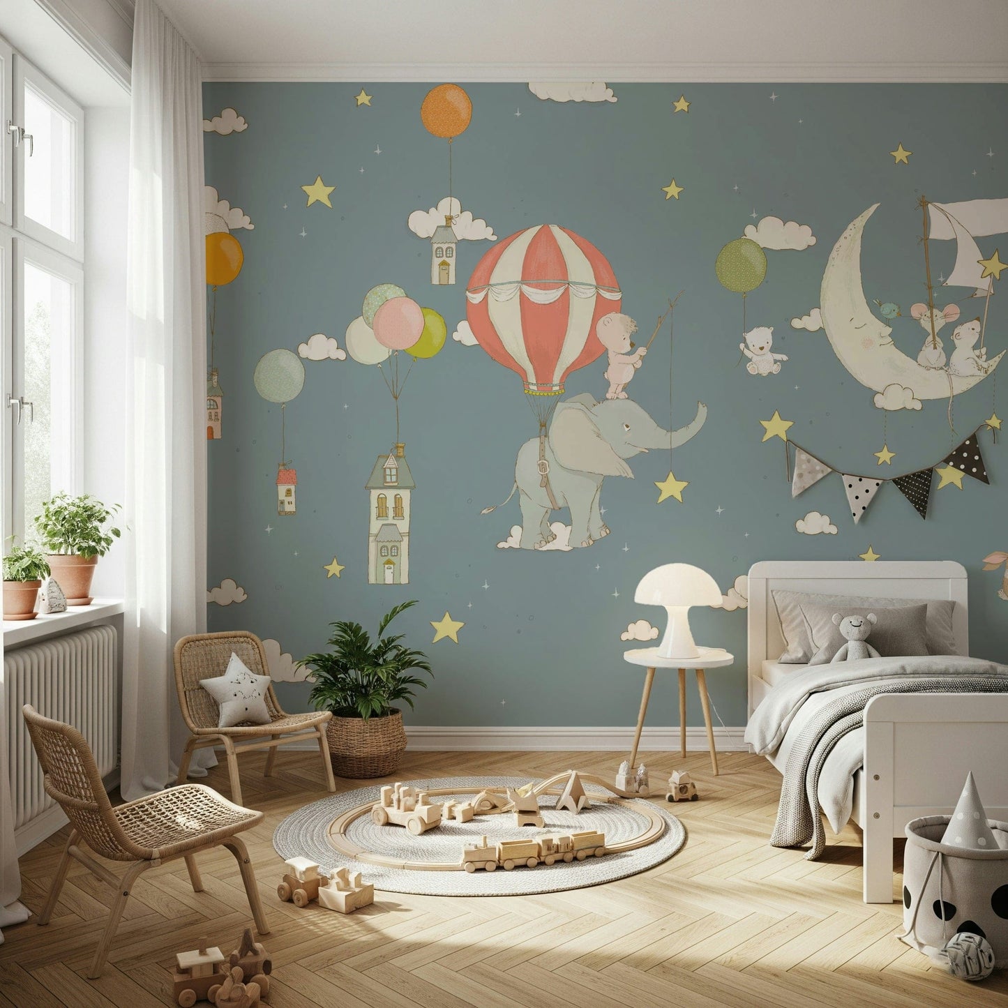 Dreamy Sky Friends Wall Mural -2759471
