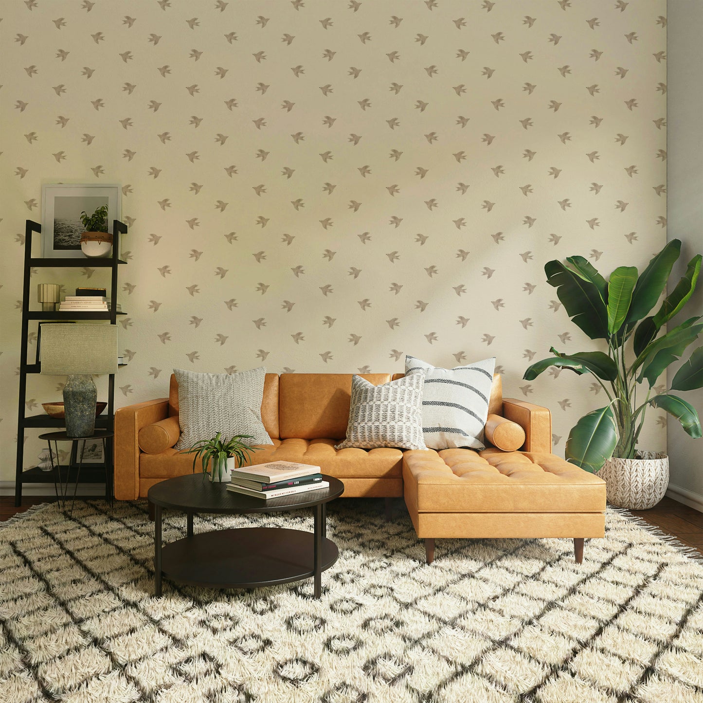 Dreamy Birds Summer Sand Wallpaper⁠