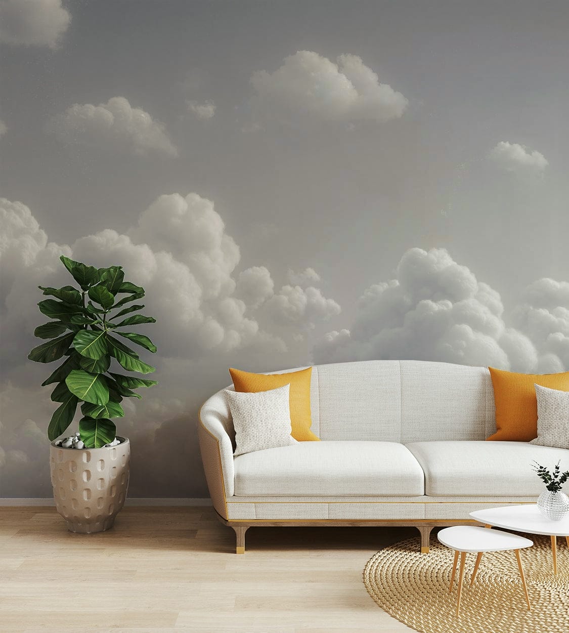 An artistic abstract sky mural for home decor.

.

