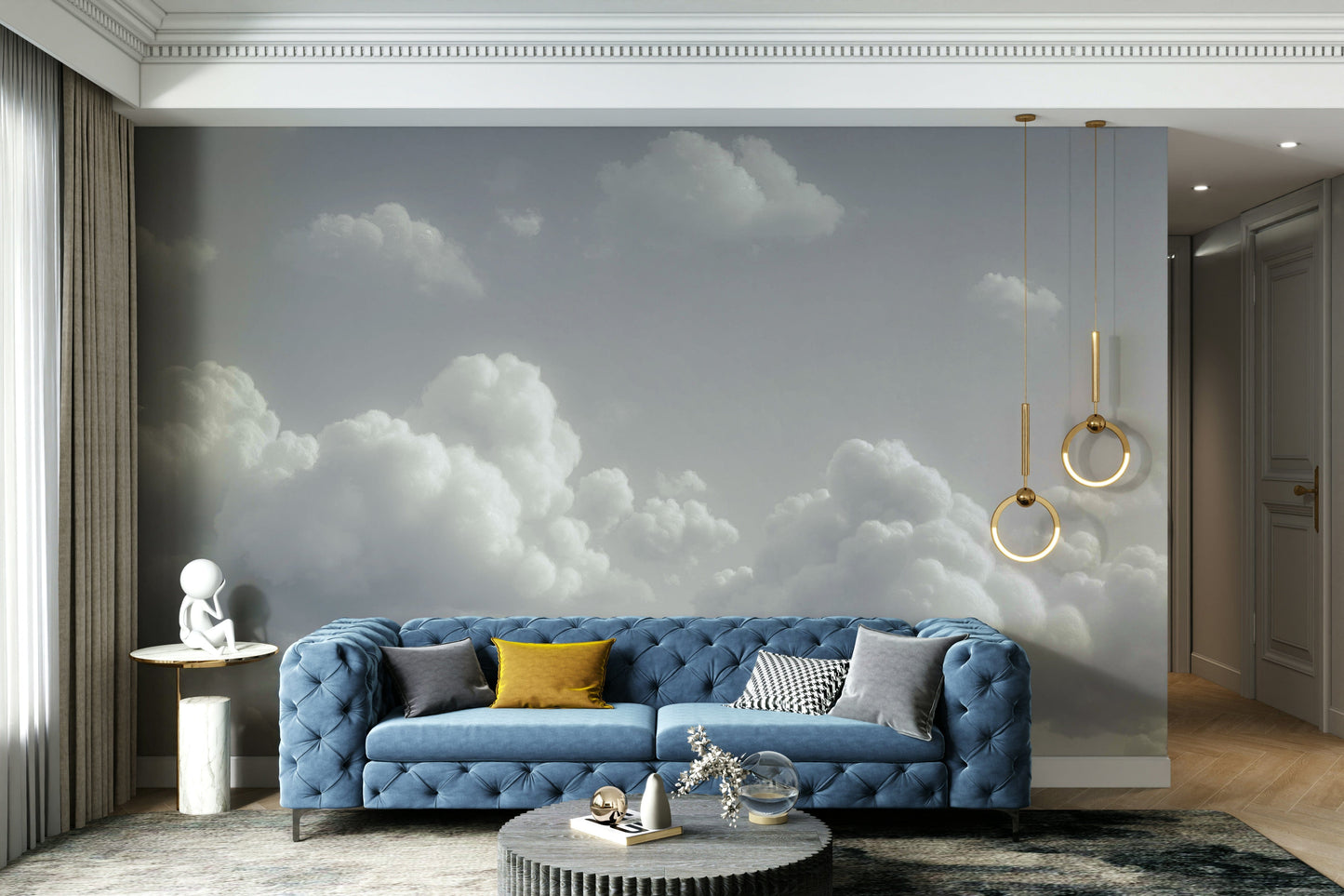 A tranquil abstract sky wall mural for your decor.



