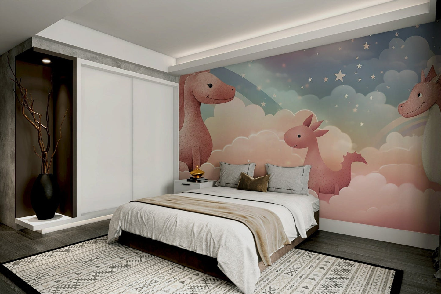 The design gives a feeling of quiet, natural beauty.

