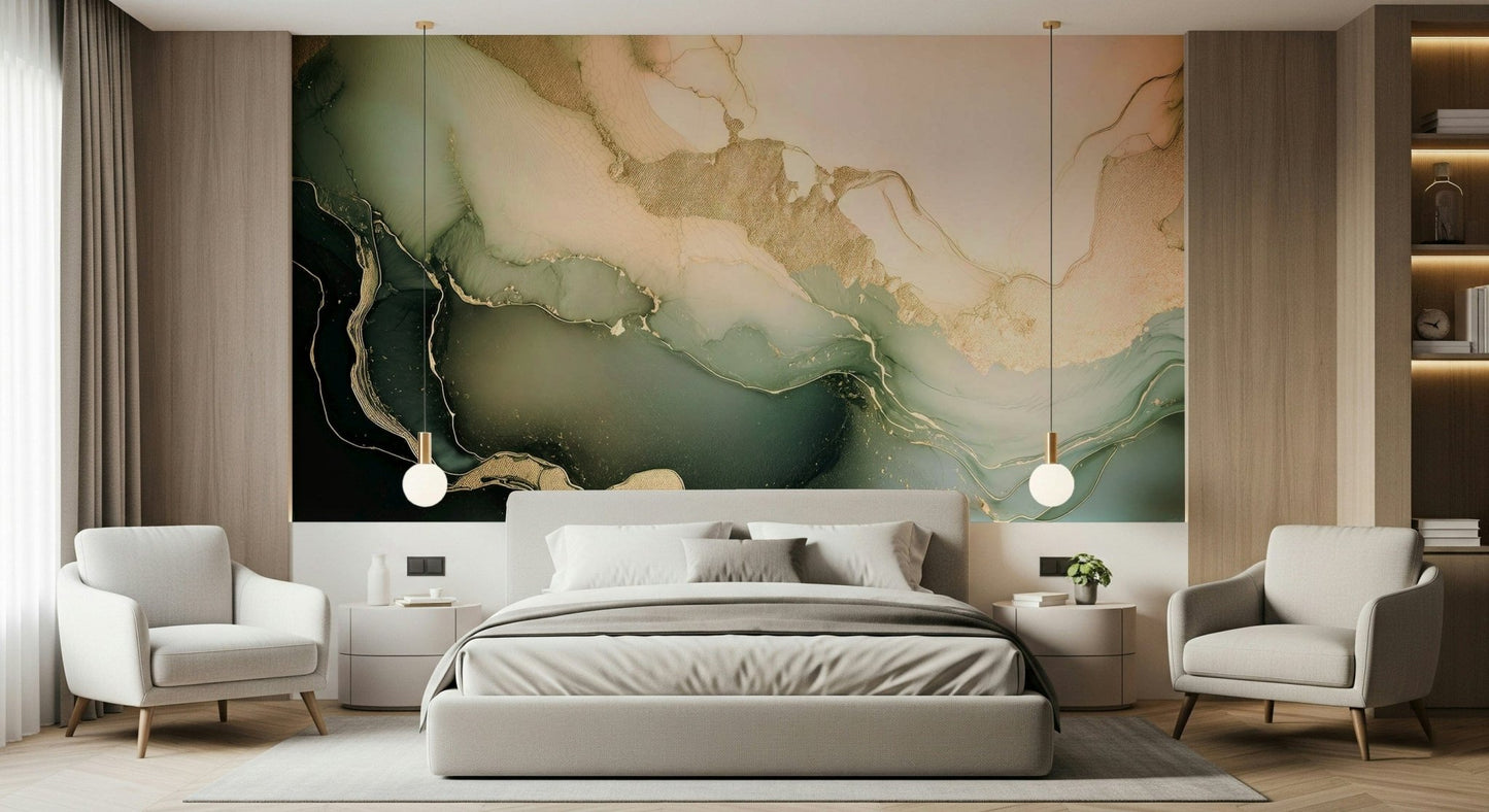 Dreamy Mineral Layers  Wall Mural