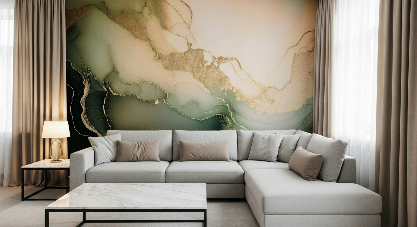 Dreamy Mineral Layers  Wall Mural