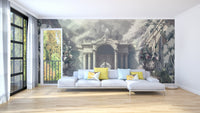 A Dreamy Skyline Tropical Trees Wallpaper Mural - Giffywalls