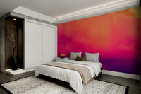 A calming serene sky wallpaper mural that defines a space.

