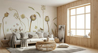 An artistic nature inspired mural for home decor.

