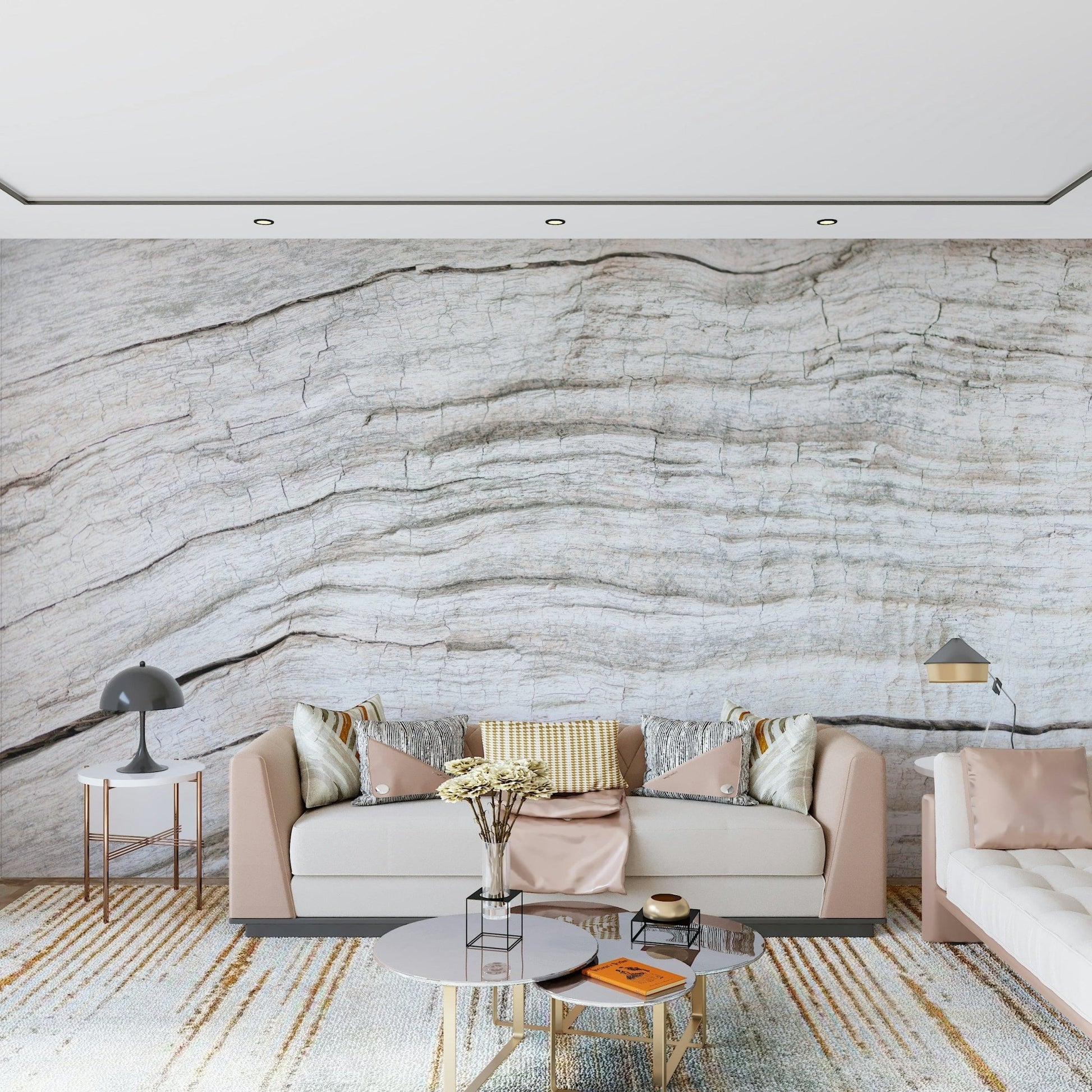 Subtle grain variation seen in Driftwood Texture Wall Mural natural wall layer