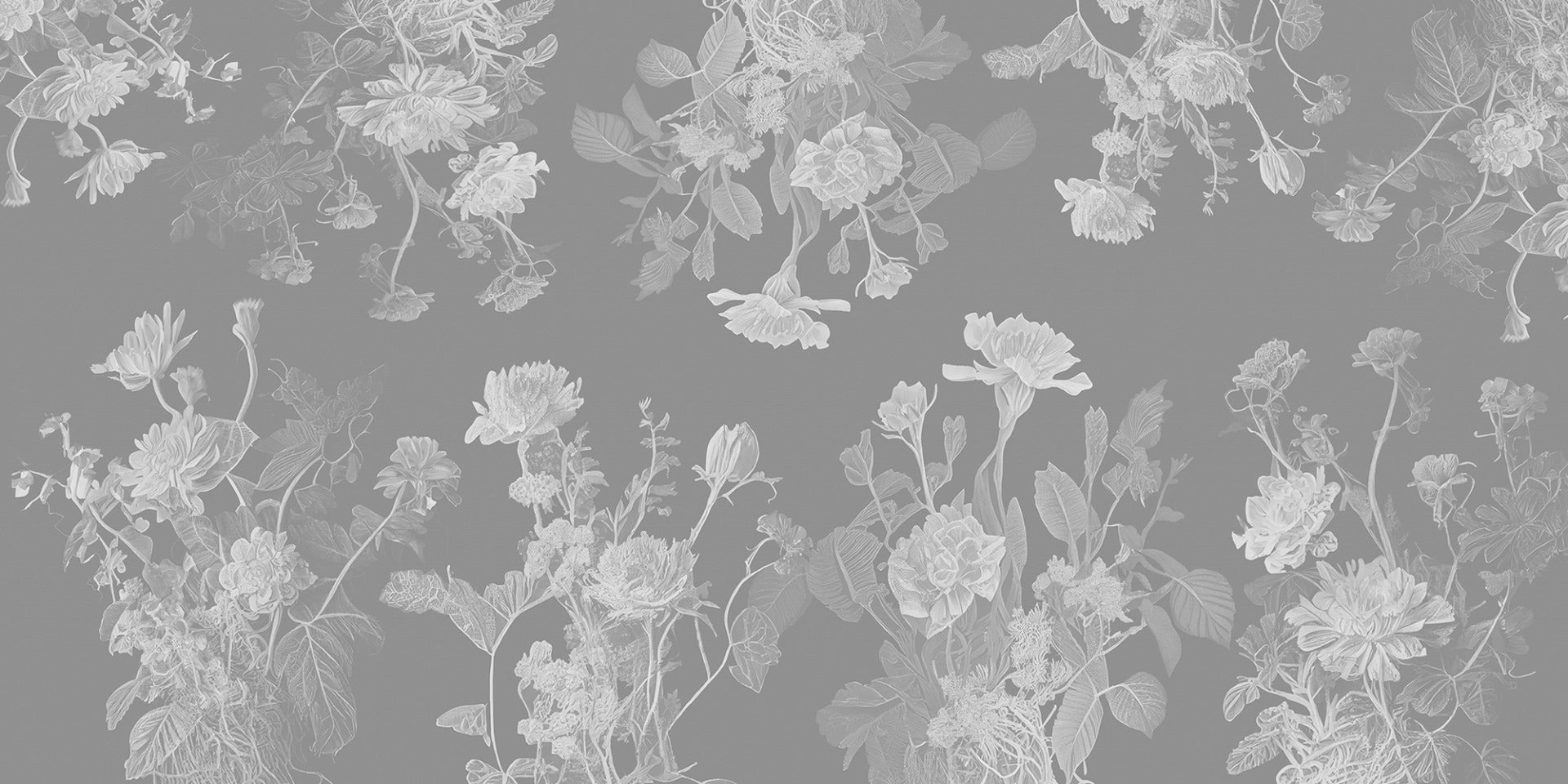 Grey Flower Wallpaper