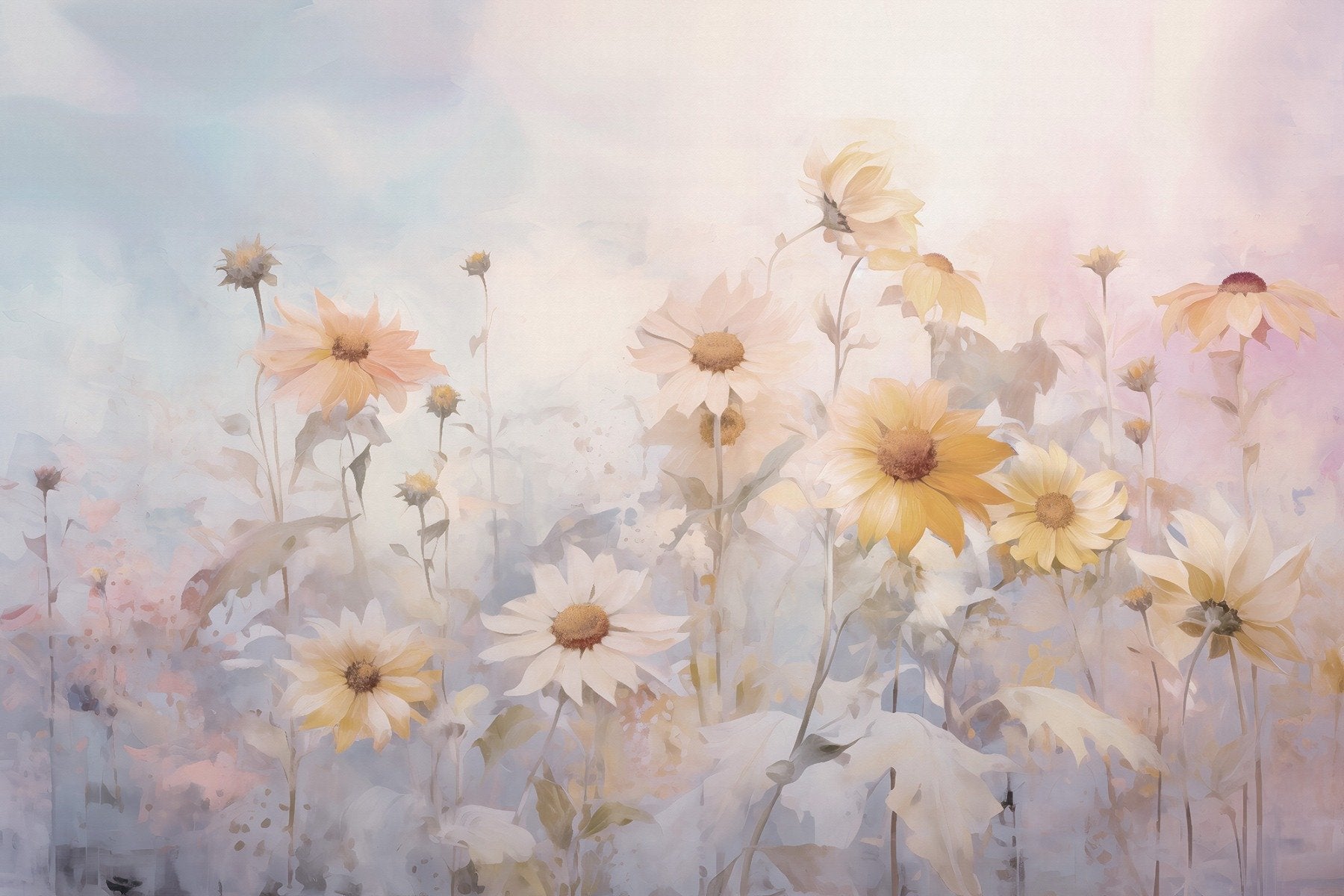 Colorful Marigold Flower Wallpaper Murals