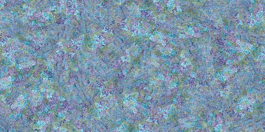Wisteria Purple and Green Leaves Wallpaper Murals