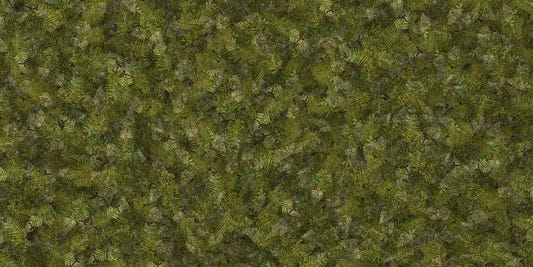 Green Embroidery Ferns Bracken Wallpaper Murals