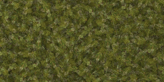 Green Embroidery Ferns Bracken Wallpaper Murals