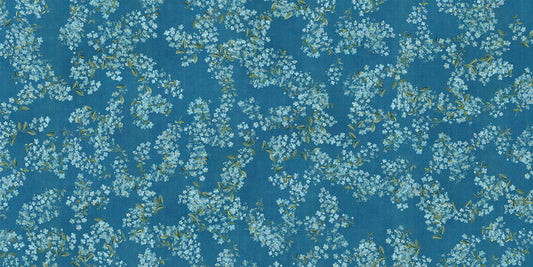 Blue Floral Peel and Stick Wallpaper