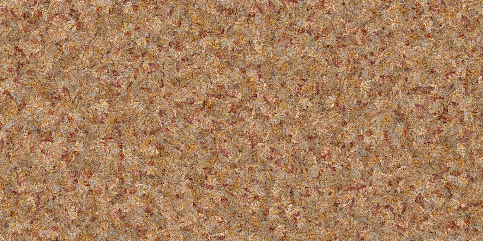 Taupe Brown Autumn Leaf Wallpaper Mural