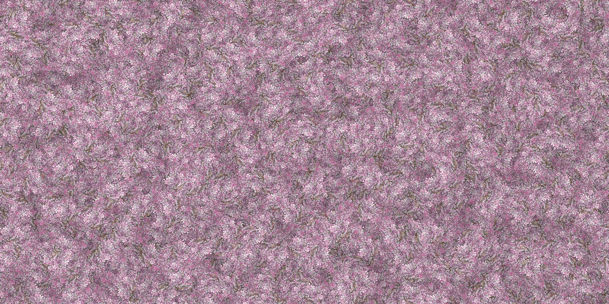 Lavender Bliss Mural Wallpaper in your room — zoomed