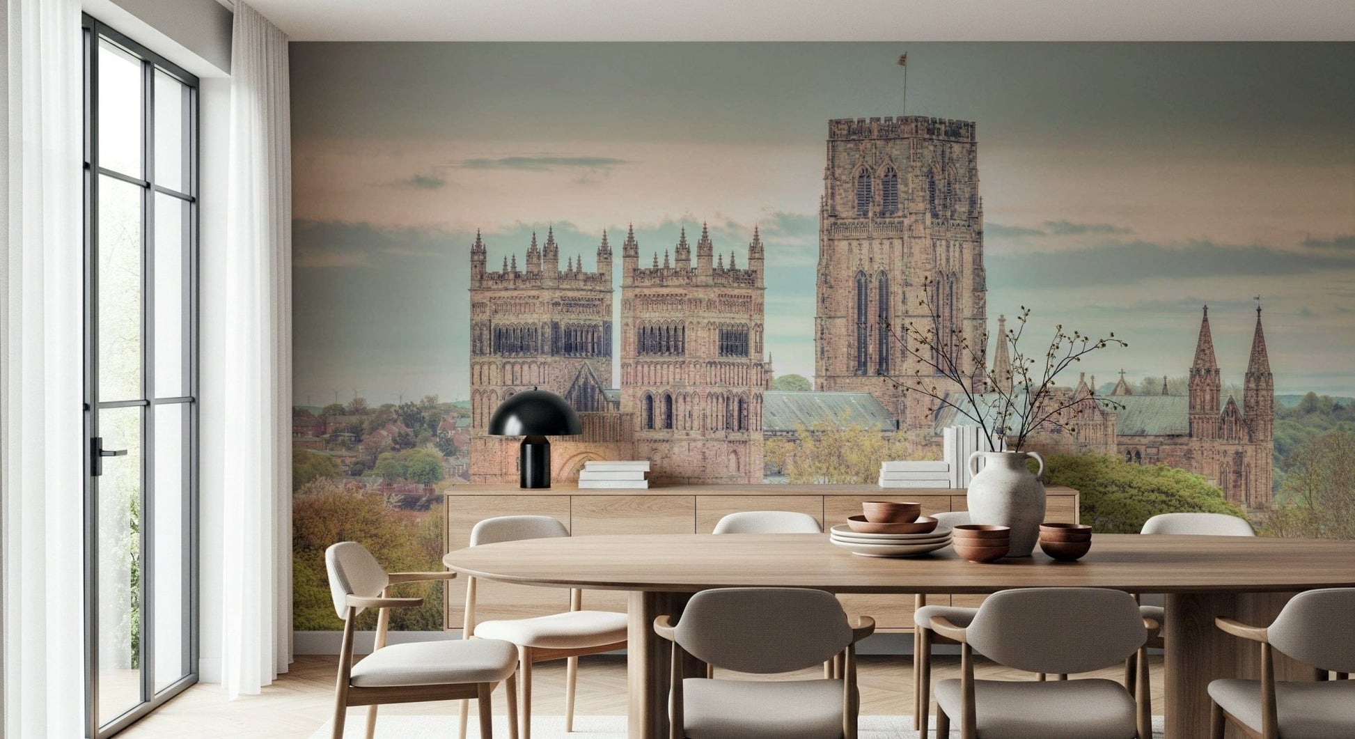 Stone fortress Durham Cathedral high quality wallpaper