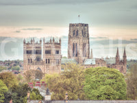 Famous architecture Durham Cathedral building mural