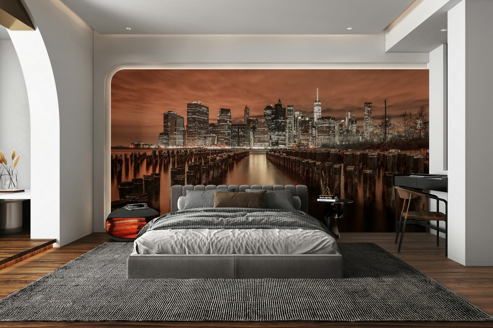 The feeling is one of urban energy and elegance.

