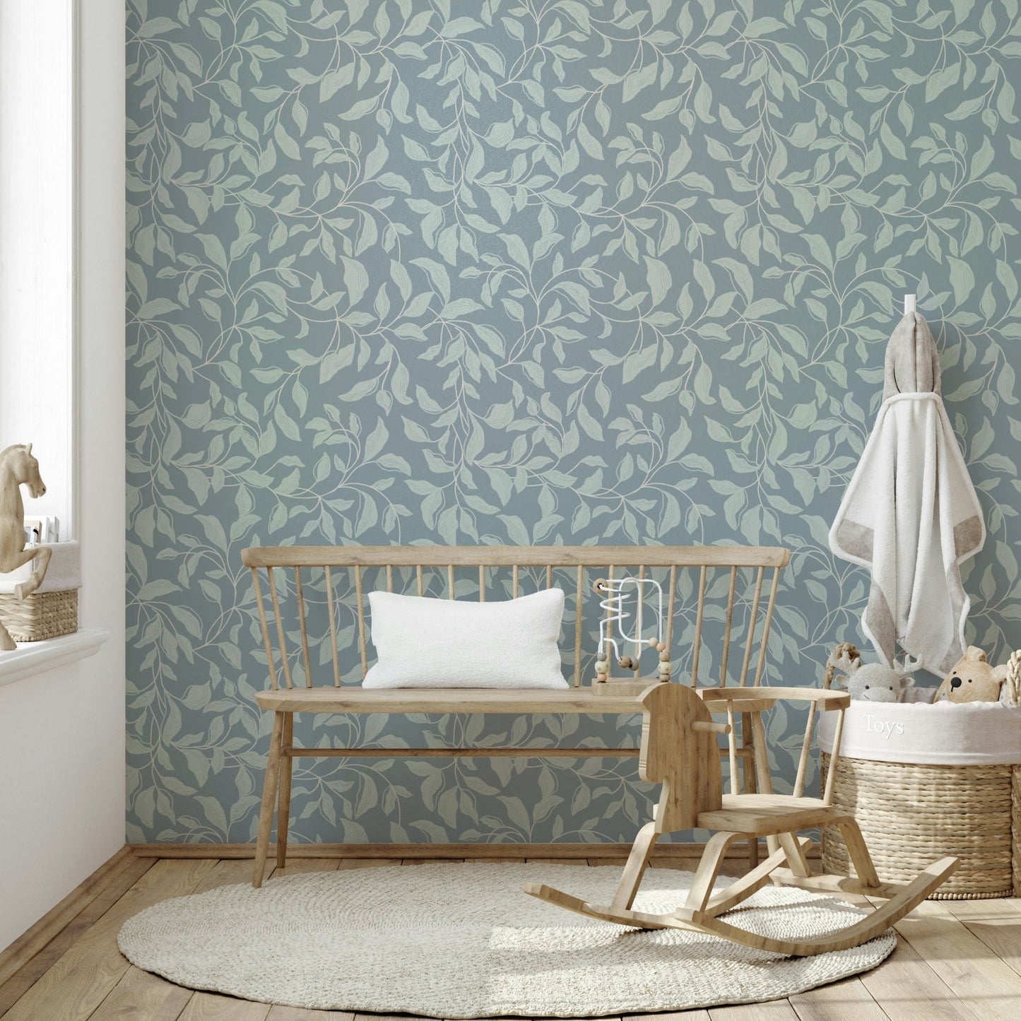 The design evokes a sense of natural grace, tranquility, and softness.
