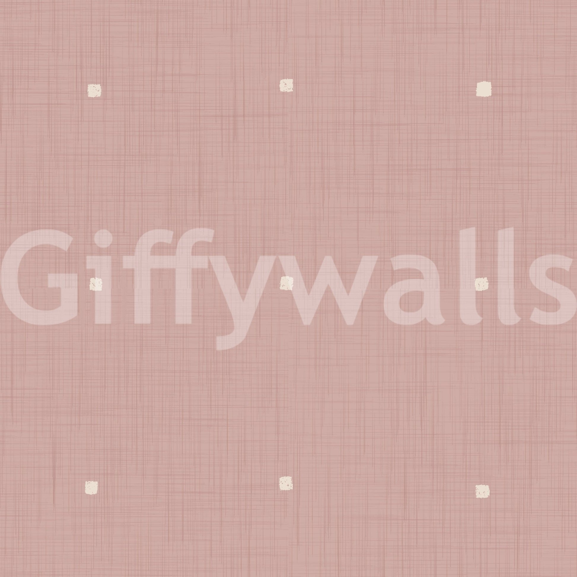 Subtle woven pattern Dusty Rose Grid wallpaper for walls gentle rose shade
