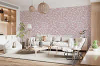 Dusty Rose Vines Wallpaper⁠
