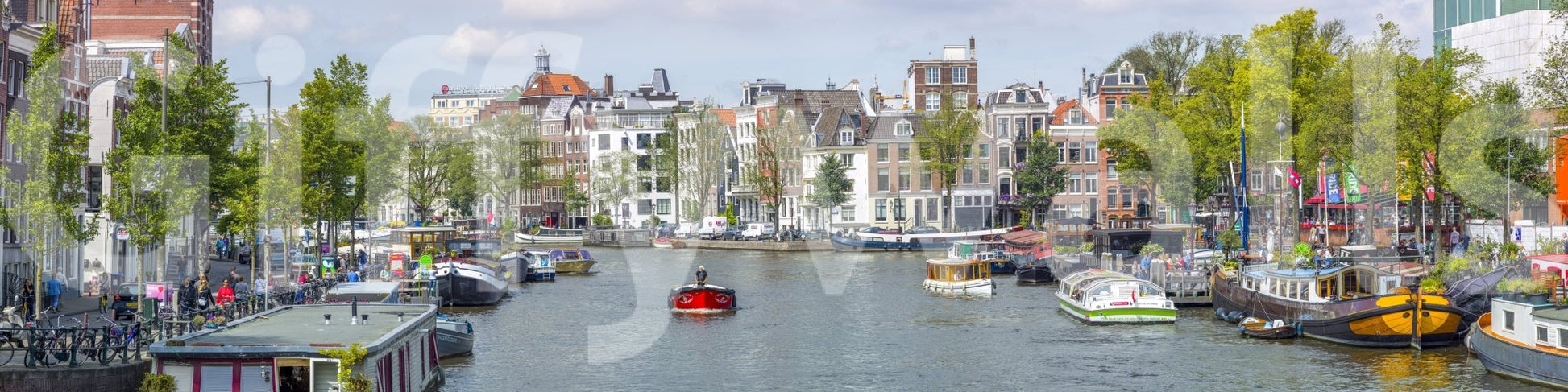 European architecture Dutch Waterway Charm amazing wall mural