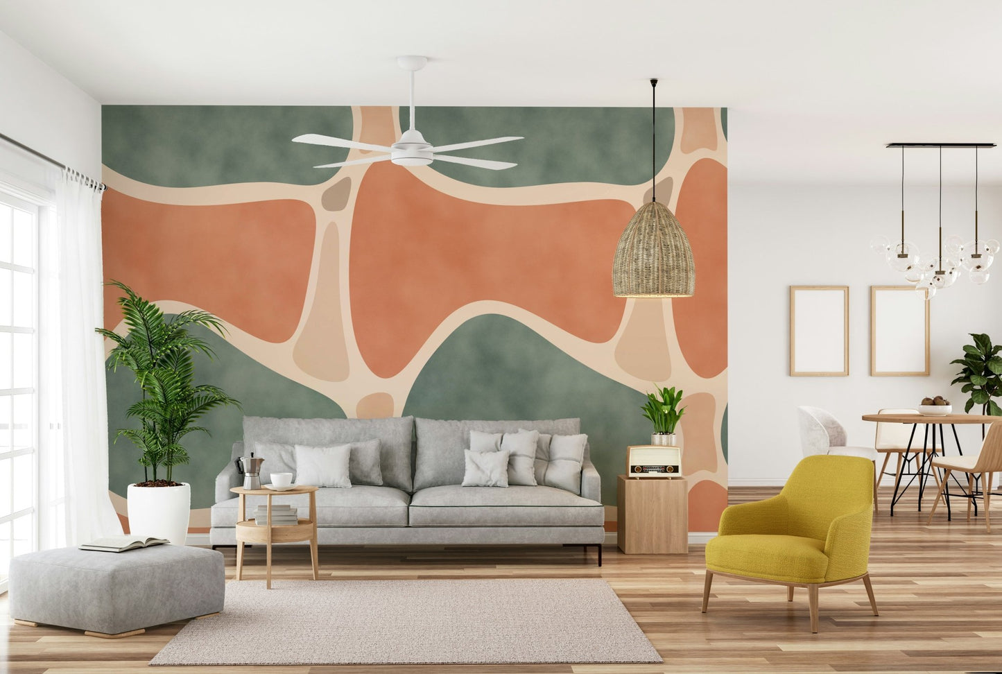 Creates a serene and grounded ambiance

