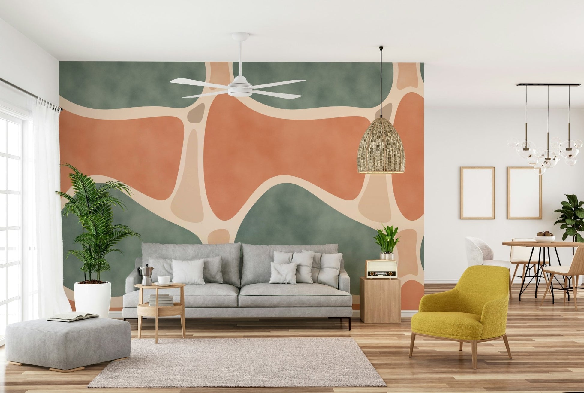 Creates a serene and grounded ambiance

