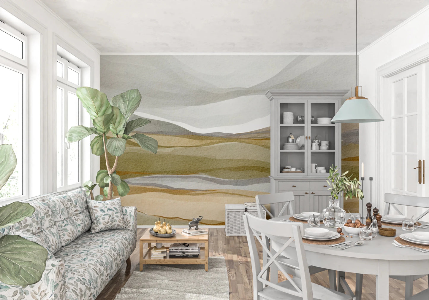 Earthen Horizon Wall Mural