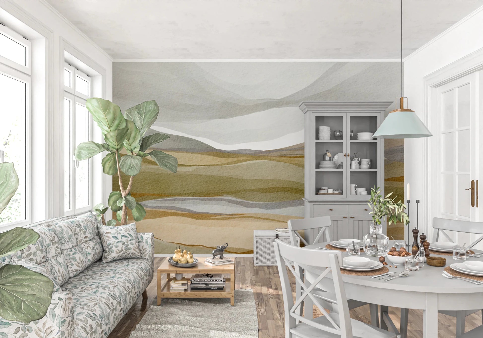 Earthen Horizon Wall Mural