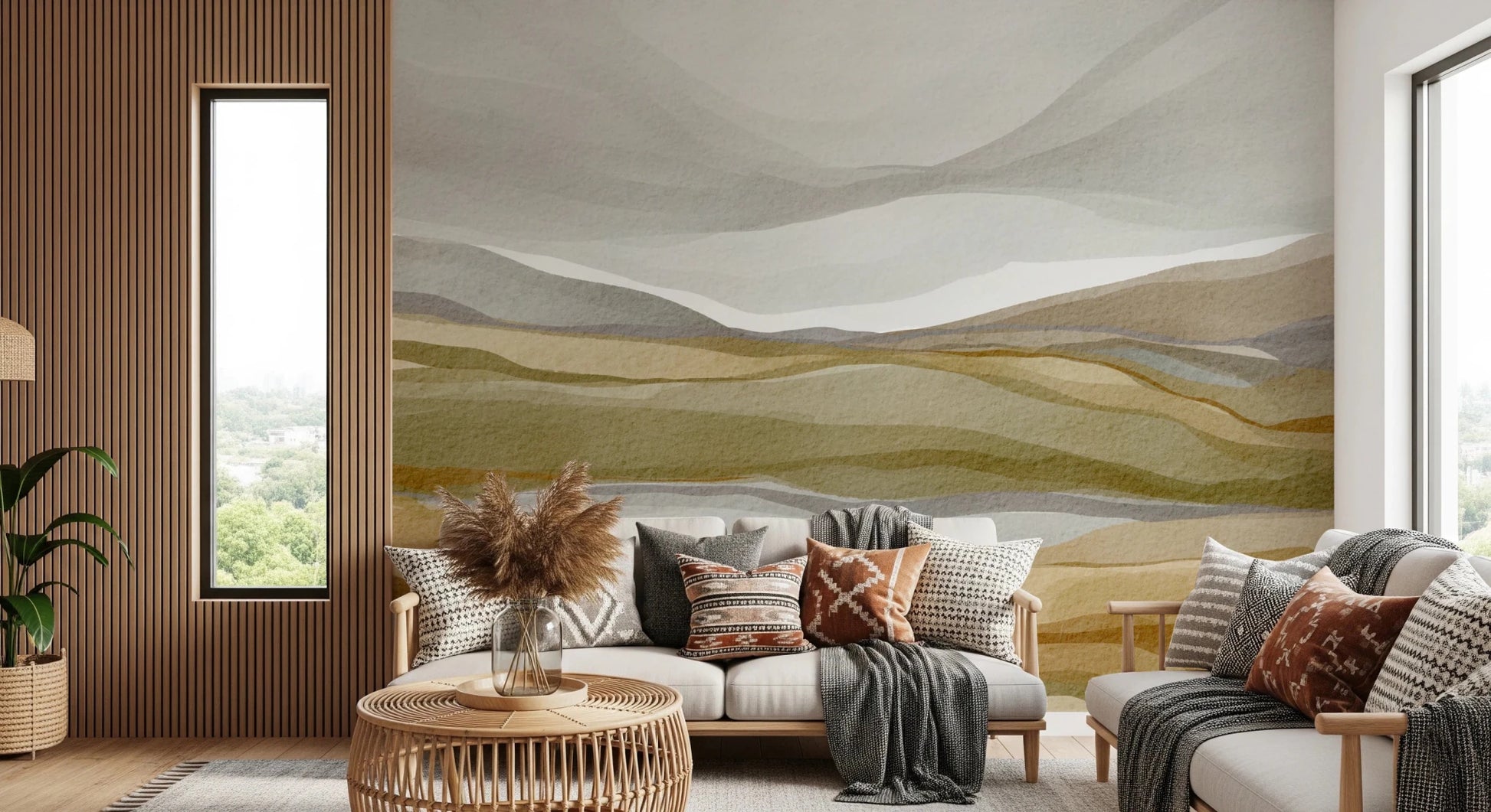 Earthen Horizon Wall Mural
